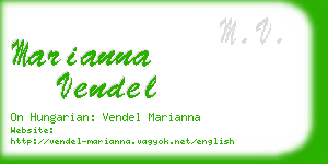 marianna vendel business card